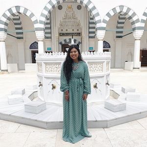 Mint Polka Dot Maxi Dress